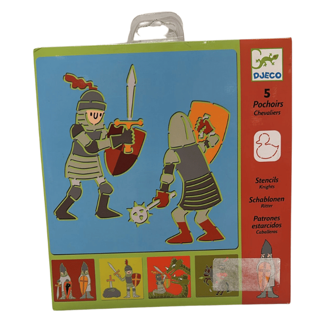 Djeco Resim Boyama Şablonları / Knights
