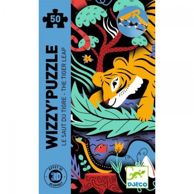 Djeco Wizzy Puzzle 50 Parça / The Tiger's Leap