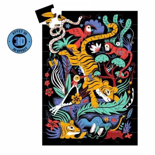 Djeco Wizzy Puzzle 50 Parça / The Tiger's Leap