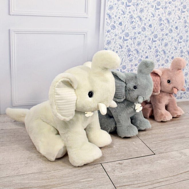 Doudou Beyaz Fil 35 cm