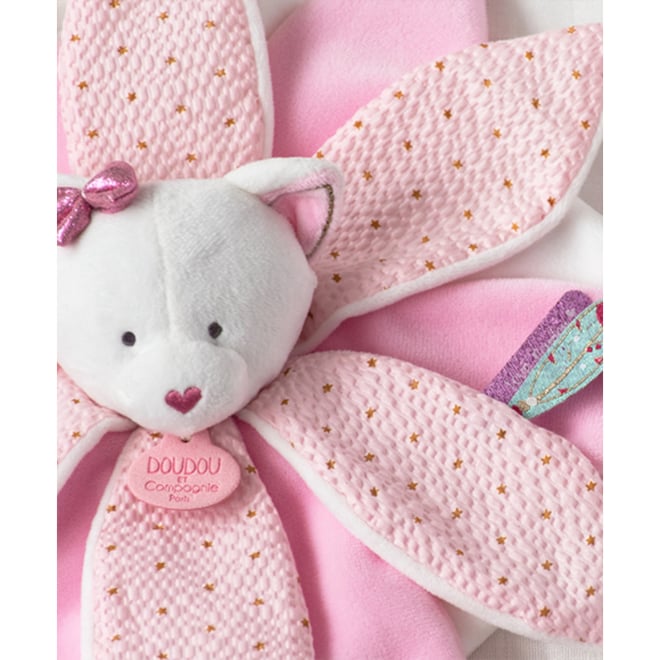Doudou Hediye Kutulu Pembe Kedi Uyku Arkadaşı 26 cm
