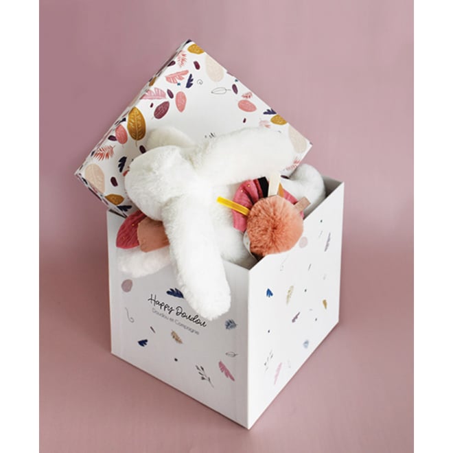 Doudou Pembe Ponpon Tavşan 25 cm