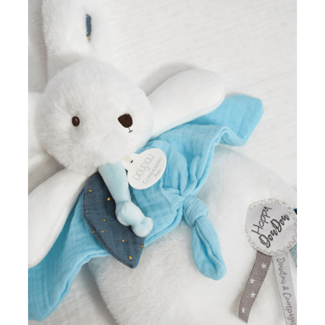 Doudou Sevimli Mavi Tavşan- 25 cm