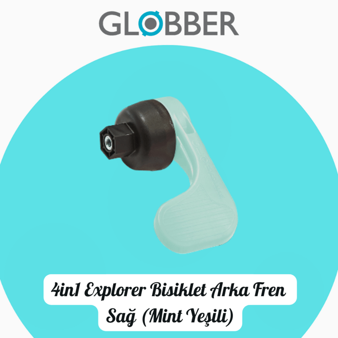 Globber 4in1 Explorer Bisiklet Arka Tekerlek Freni (SAĞ/Mint Yeşili)