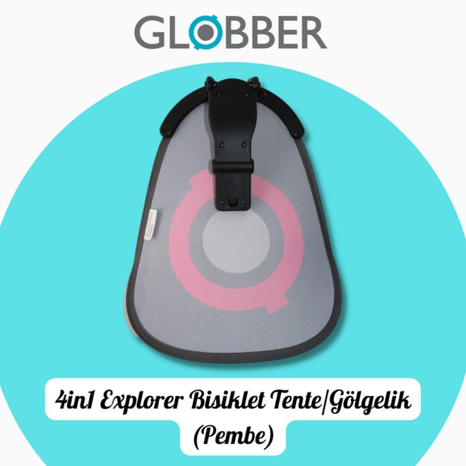 Globber 4in1 Explorer Bisiklet Tente/Gölgelik (Pembe)