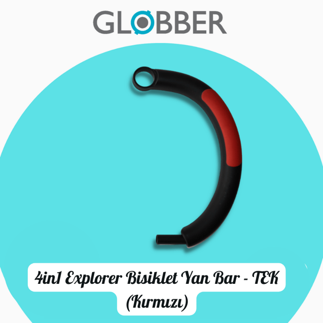 Globber 4in1 Explorer Bisiklet Yan Bar (TEK-Kırmızı)