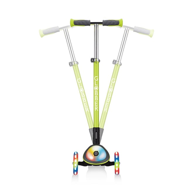 Globber Elite Deluxe Flash Full Işıklı Scooter - Yeşil