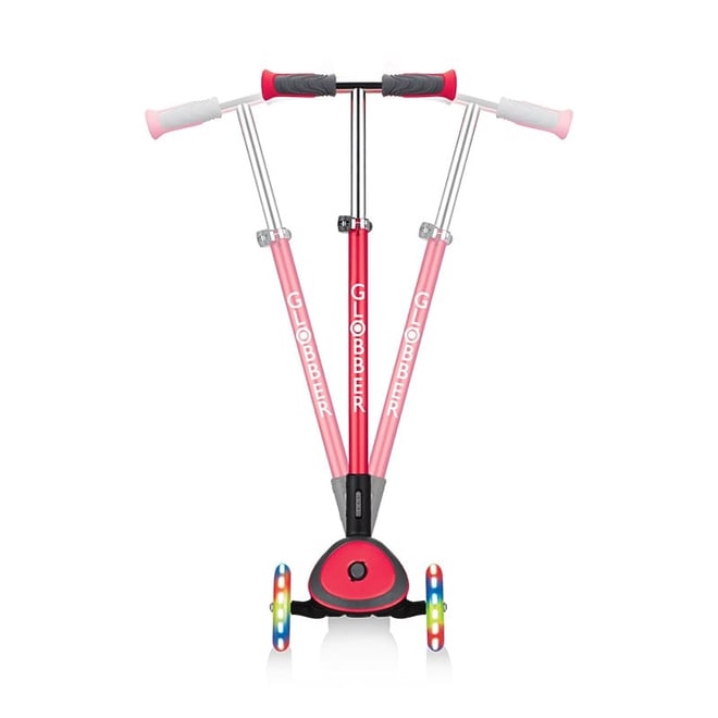 Globber Elite Deluxe Işıklı Scooter - Kırmızı