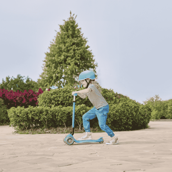 Globber Elite Deluxe Işıklı Scooter - Koyu Mint