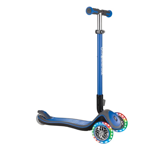 Globber Elite Deluxe Işıklı Scooter - Lacivert
