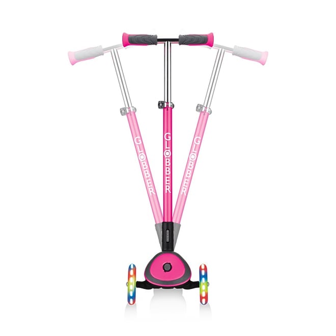 Globber Elite Deluxe Işıklı Scooter - Pembe