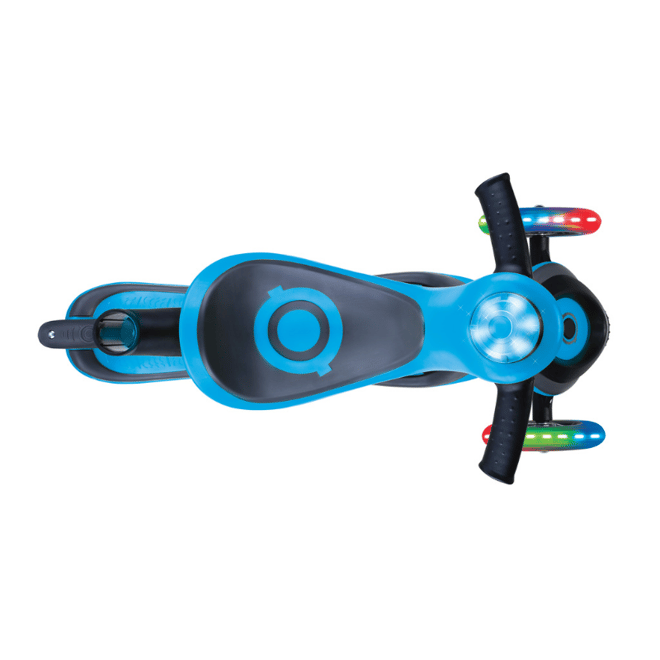 Globber Evo Comfort Play Işıklı Scooter- Mavi