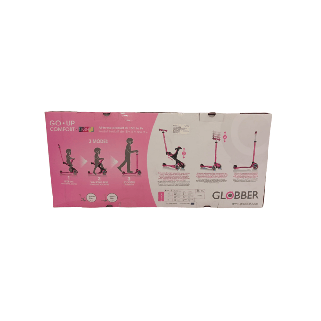 Globber Evo Go Up Comfort Işıklı Scooter - Pembe