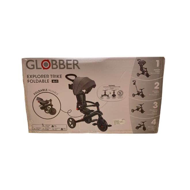 Globber Explorer 4in1 Katlanabilir Bisiklet - Siyah/Gri