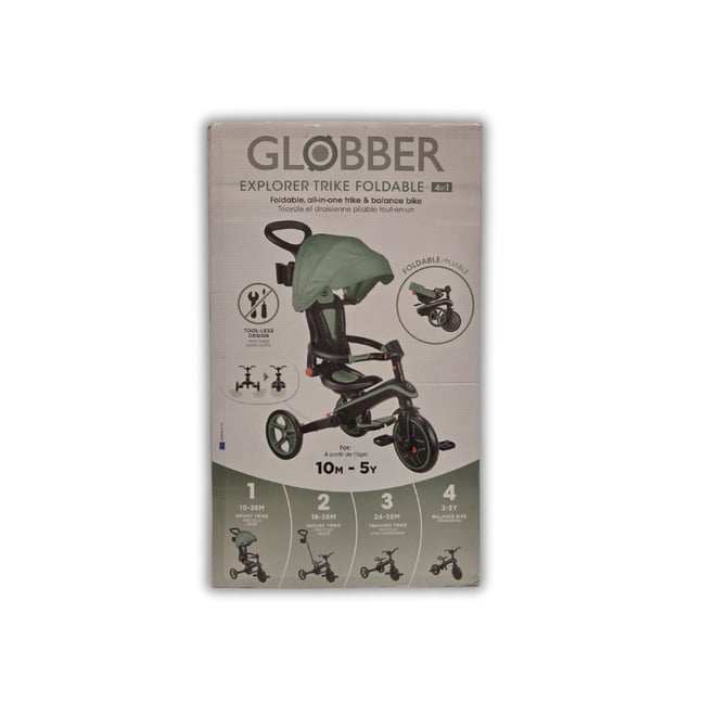 Globber Explorer 4in1 Katlanabilir Bisiklet - Zeytin Yeşili