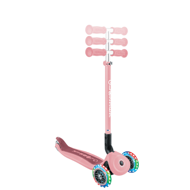 Globber Go Up Active Işıklı Scooter - Koyu Pastel Pembe