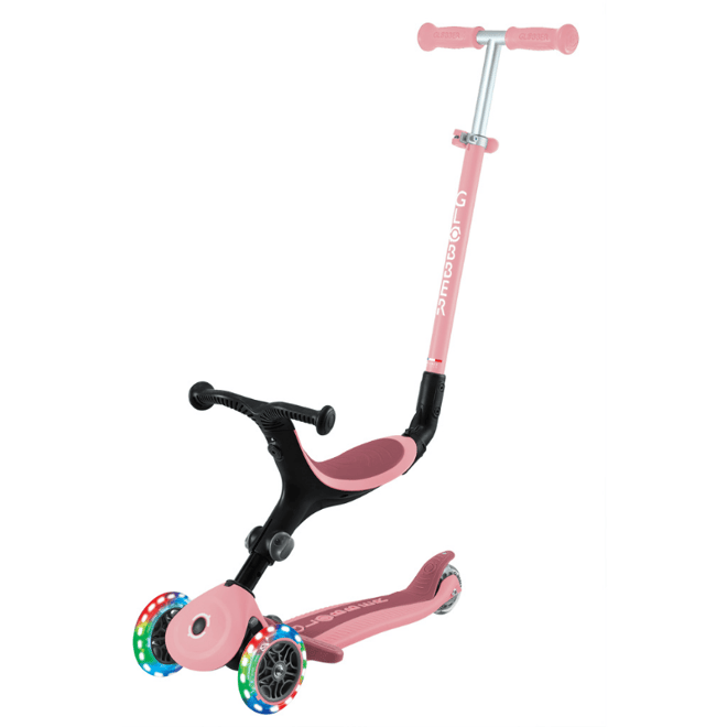 Globber Go Up Active Işıklı Scooter - Koyu Pastel Pembe