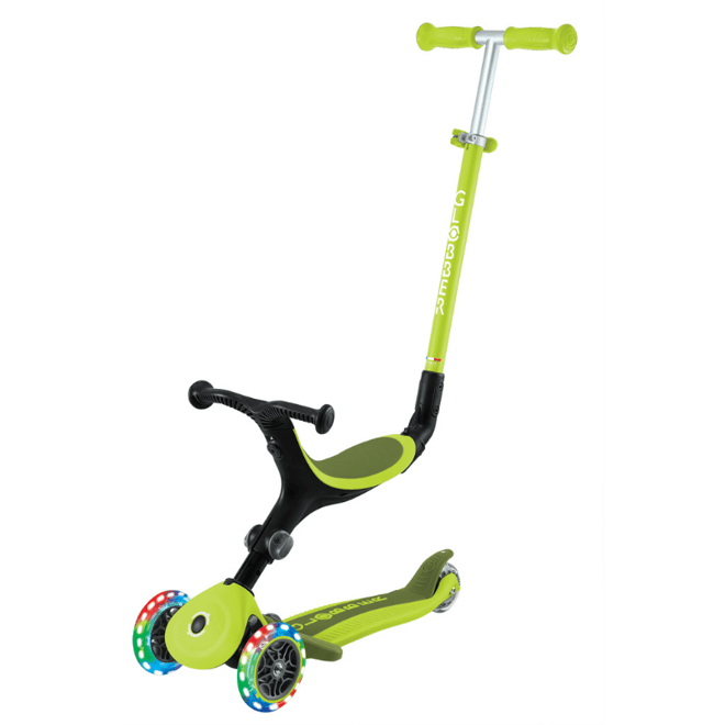 Globber Go Up Active Işıklı Scooter - Yeşil