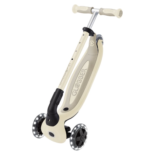 Globber Go Up Baby 360 Işıklı Scooter - Koyu Bej