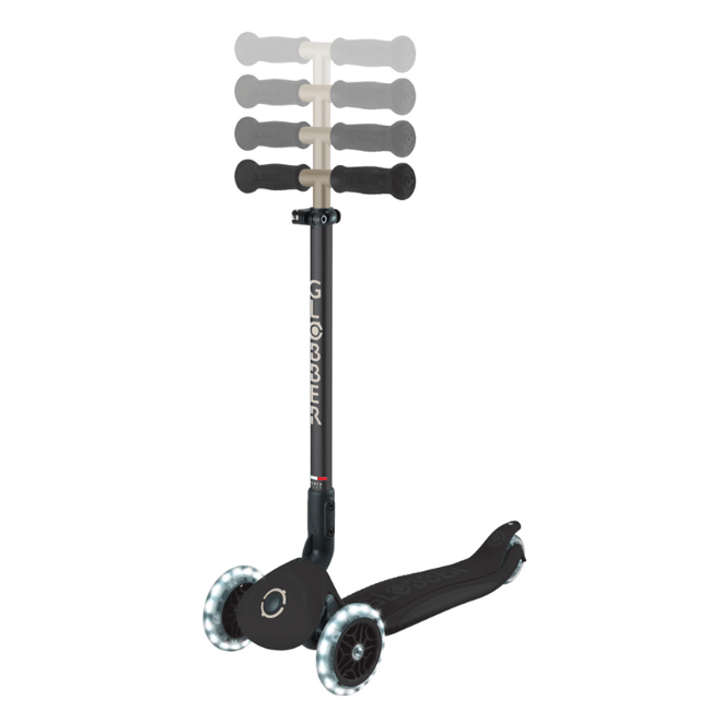 Globber Go Up Deluxe Işıklı Scooter - Siyah