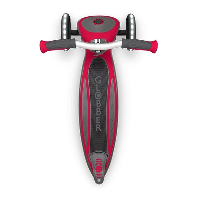 Globber Master Işıklı Katlanabilir Scooter - Kırmızı