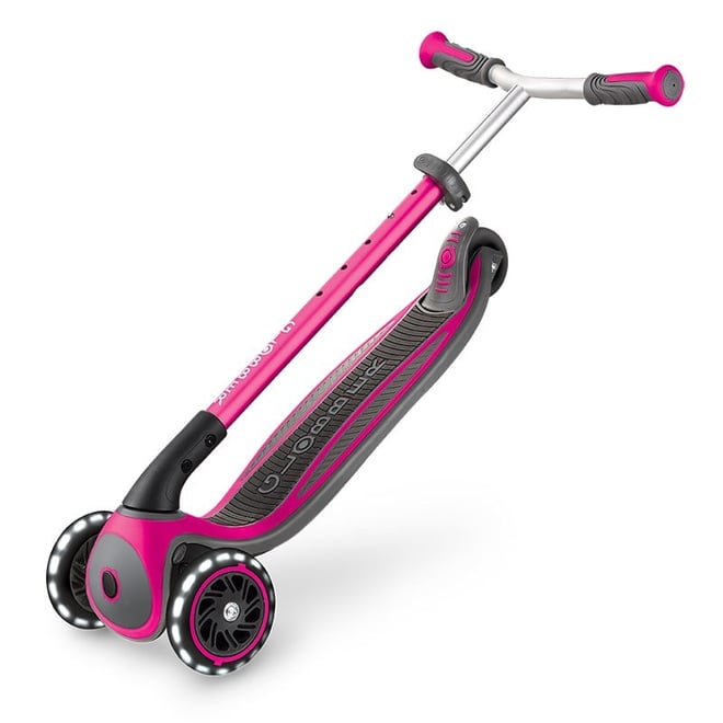 Globber Master Işıklı Katlanabilir Scooter - Pembe