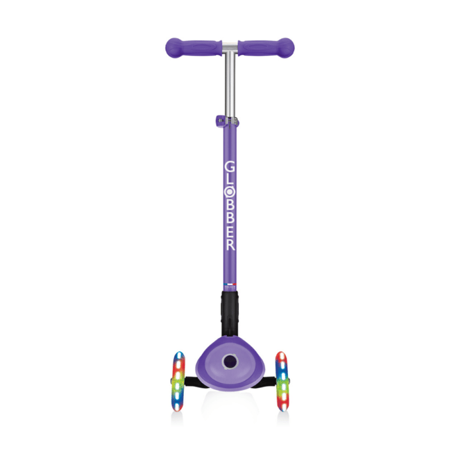 Globber Primo Plus Katlanabilir Işıklı Scooter - Mor