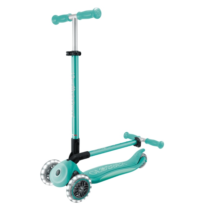 GlobberGlobber Elite Deluxe Işıklı Scooter - Koyu Mint