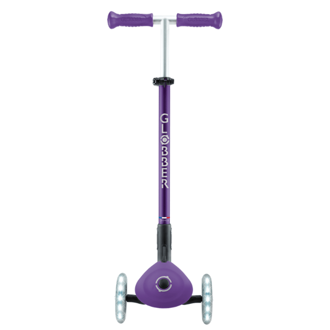 GlobberGlobber Elite Deluxe Işıklı Scooter - Koyu Mor