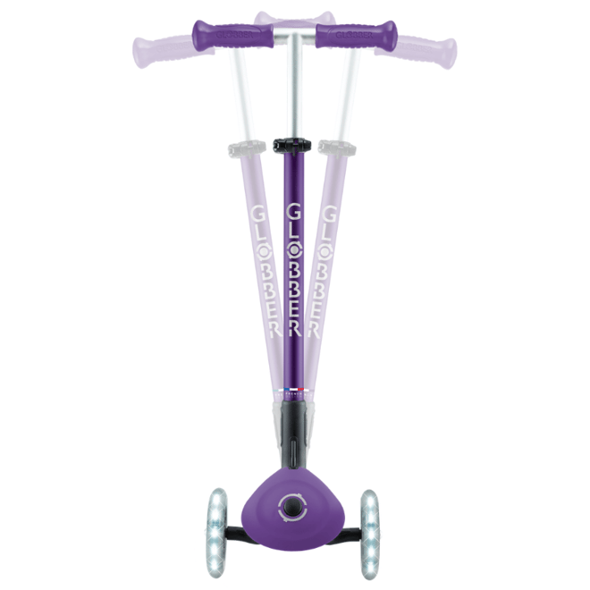 GlobberGlobber Elite Deluxe Işıklı Scooter - Koyu Mor