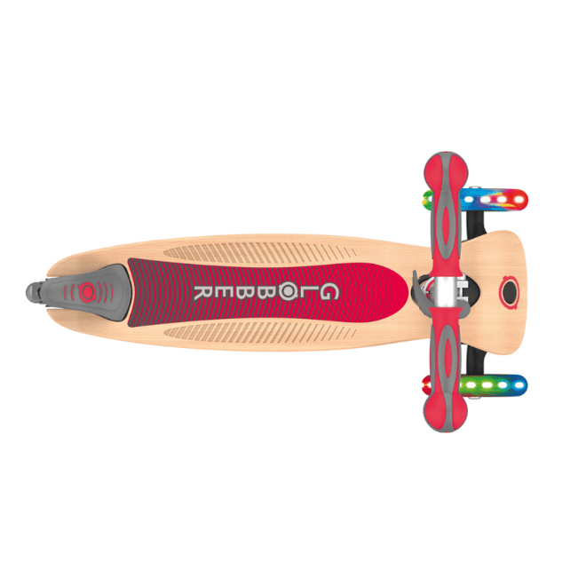 GlobberGlobber Primo Wood Katlanabilir Scooter - Kırmızı