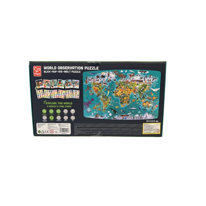 Hape 2in1 Dünya Turu Yapboz ve Kutu Oyunu
