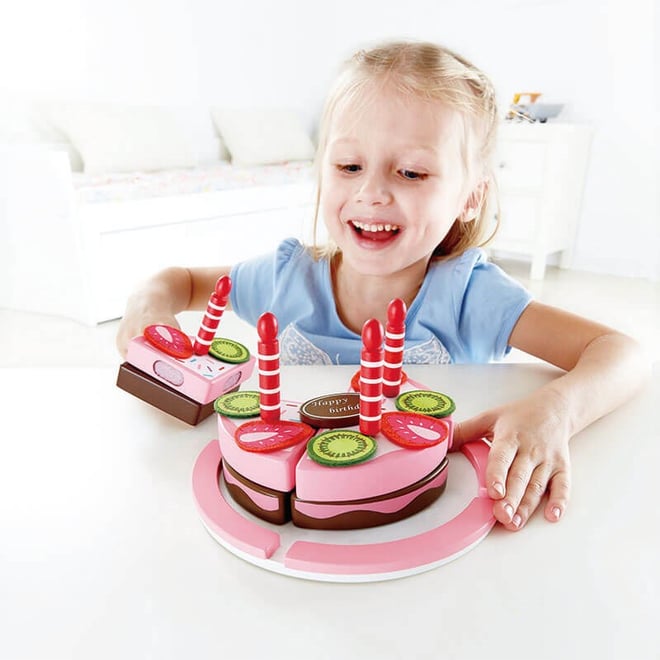 Hape Çift Aromalı Oyuncak Doğum Günü Pastası