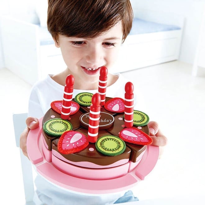 Hape Çift Aromalı Oyuncak Doğum Günü Pastası