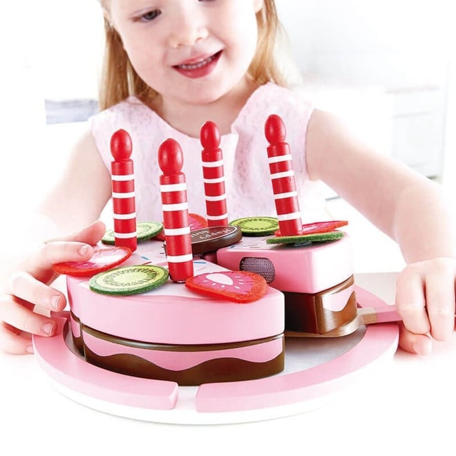Hape Çift Aromalı Oyuncak Doğum Günü Pastası