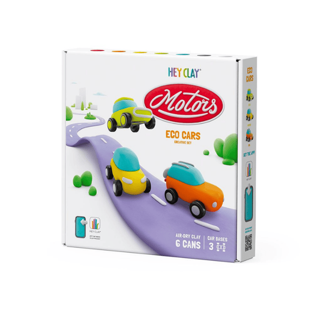 Hey ClayHey Clay Yaratıcı Kil Seti - Eco Cars