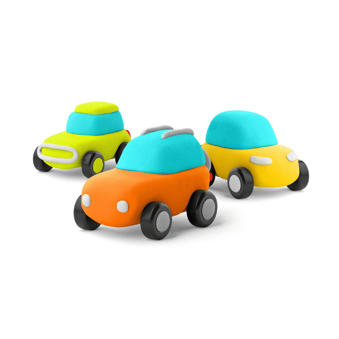 Hey ClayHey Clay Yaratıcı Kil Seti - Eco Cars