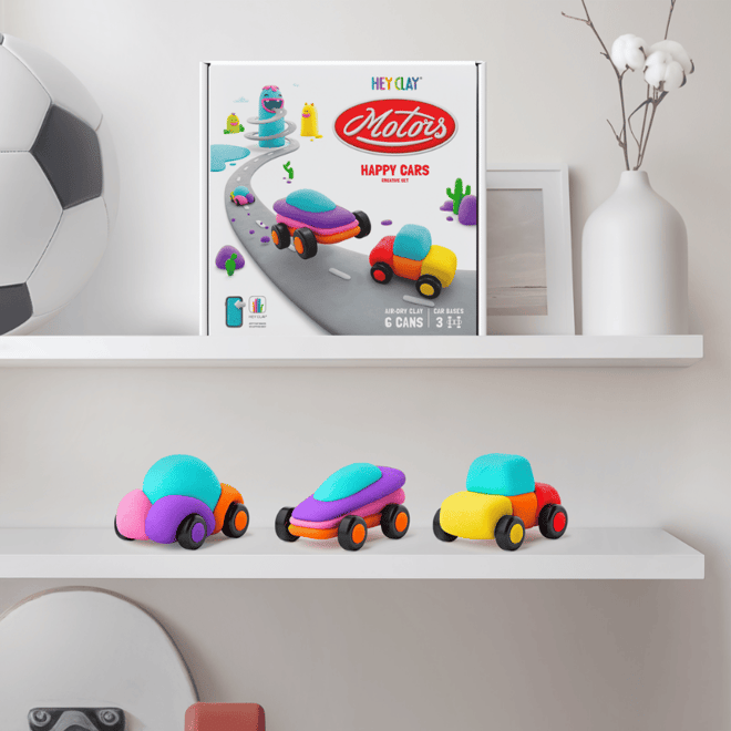 Hey ClayHey Clay Yaratıcı Kil Seti - Happy Cars