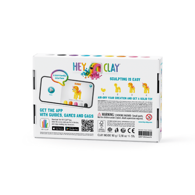 Hey ClayHey Clay Yaratıcı Kil Seti - Lighty, Sunny, Rainy