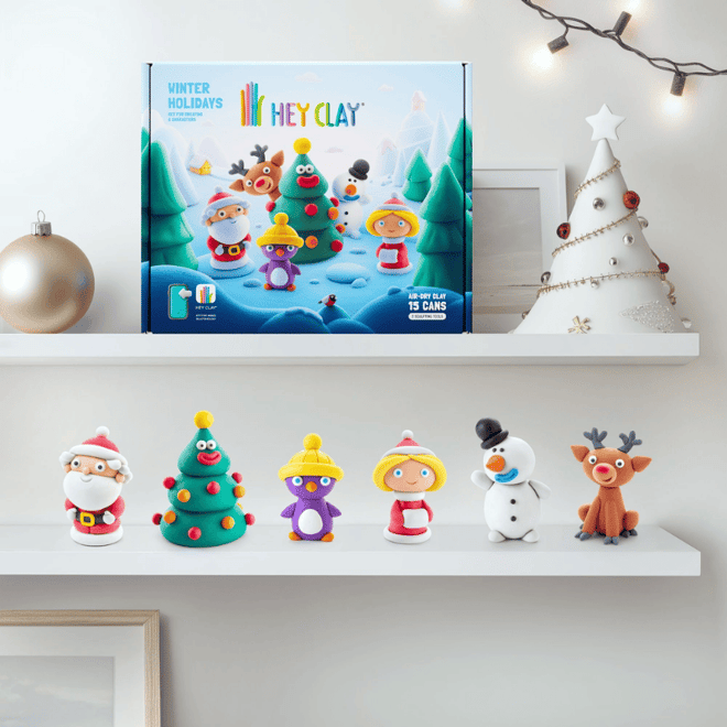 Hey ClayHey Clay Yaratıcı Kil Seti - Winter Holidays