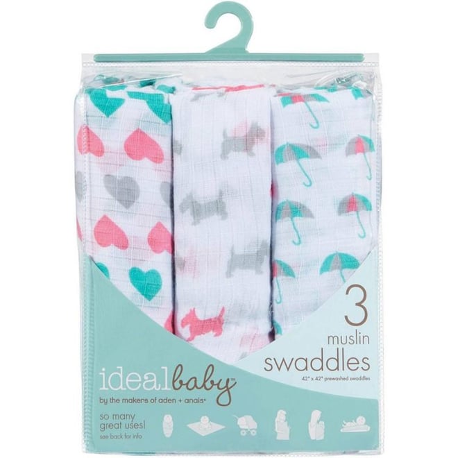 Ideal Baby Üçlü Müslin Set - Pretty Sweet
