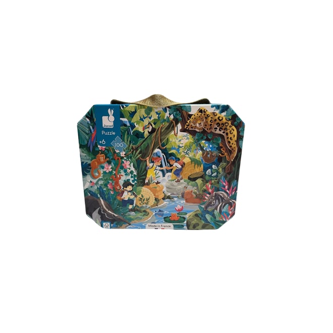 Janod 100 Parça Çantalı Puzzle - Inka Macerası