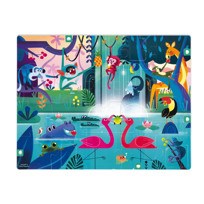 Janod 20 Parça Sürpriz Puzzle - Orman