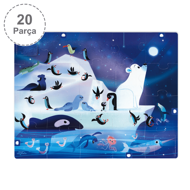 Janod 20 Parça Sürpriz Puzzle - Yıldızlaın Altında