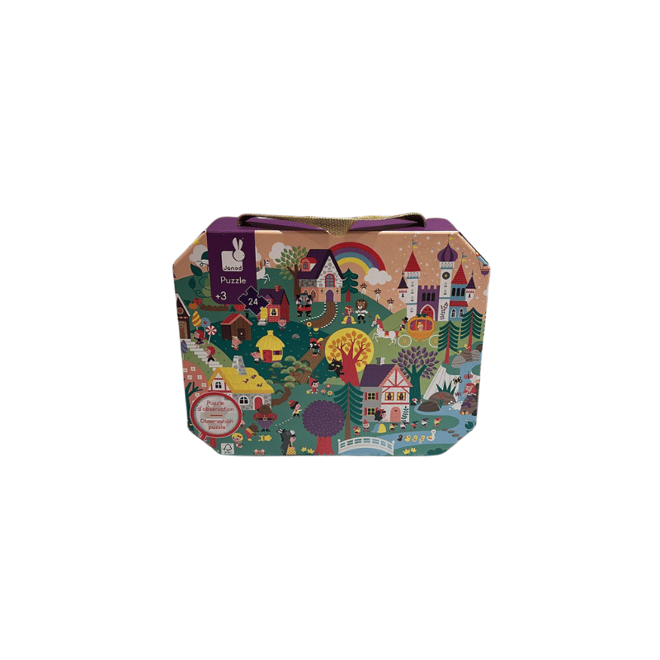 Janod 24 Parça Çantalı Puzzle ve Bulmaca - Masal