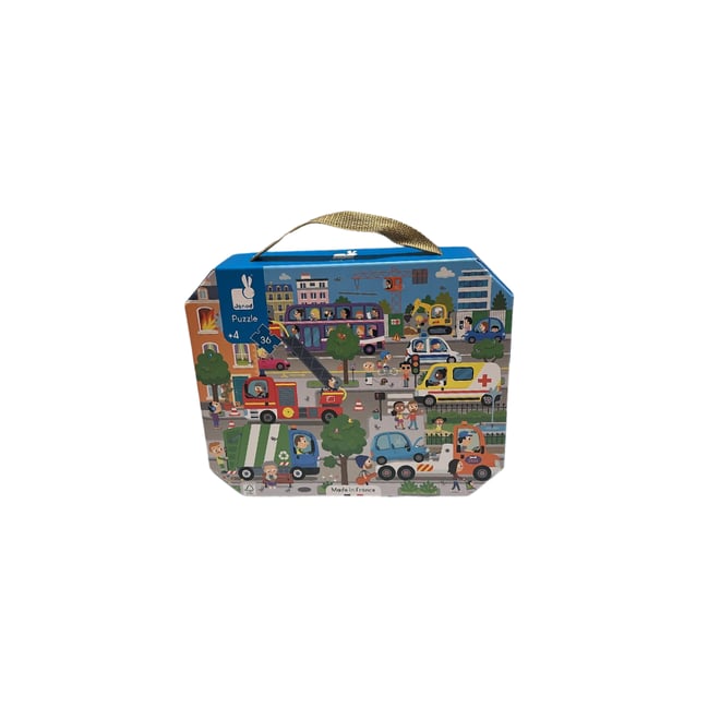 Janod 36 Parça Çantalı Puzzle - Şehir