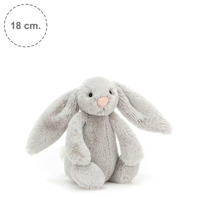 Jellycat Bashful Gri Tavşan Küçük Boy 18 cm