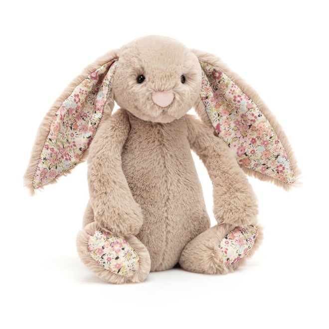 Jellycat Çiçekli Bej Tavşan Küçük Boy 18 cm