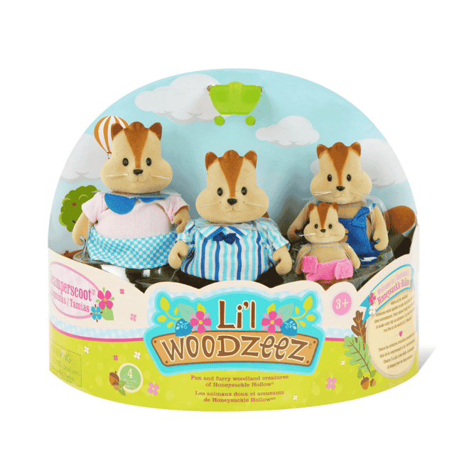 Li'l Woodzeez Çizgili Sincap Ailesi