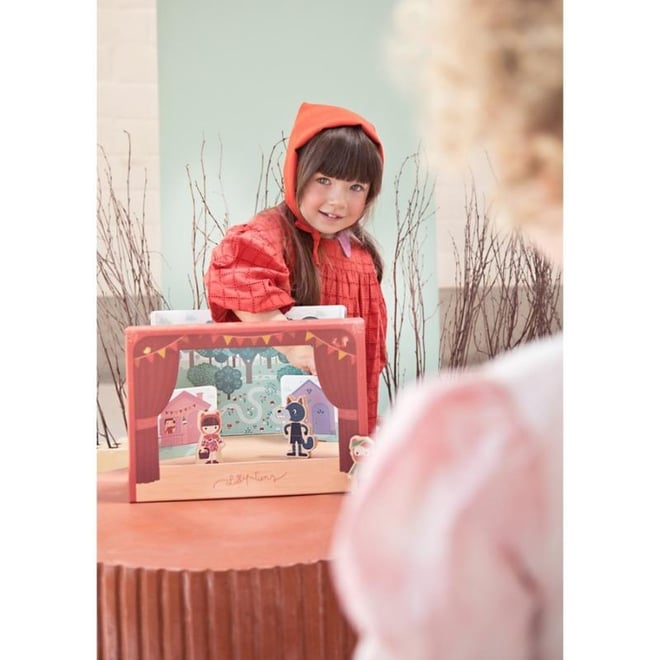 Lilliputiens Ahşap Tiyatro Sahnesi - Kırmızı Başlıklı Kız